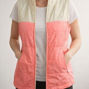 The North Face Coral and Cream Women's Vest